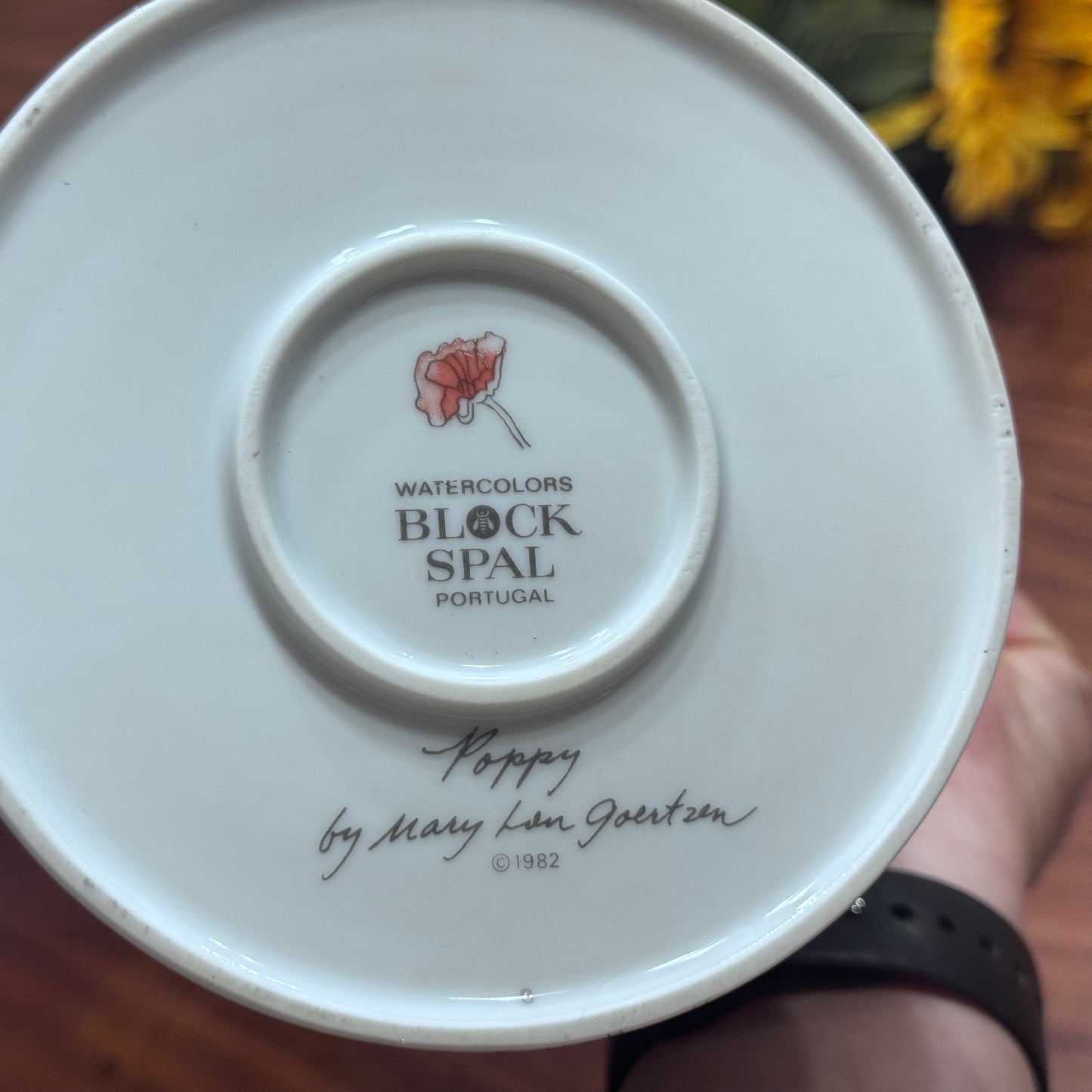 Block Spal Poppy Teapot Portugal