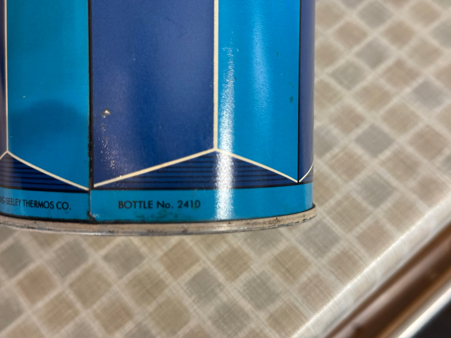 1974 King-Seeley Blue Block Thermos