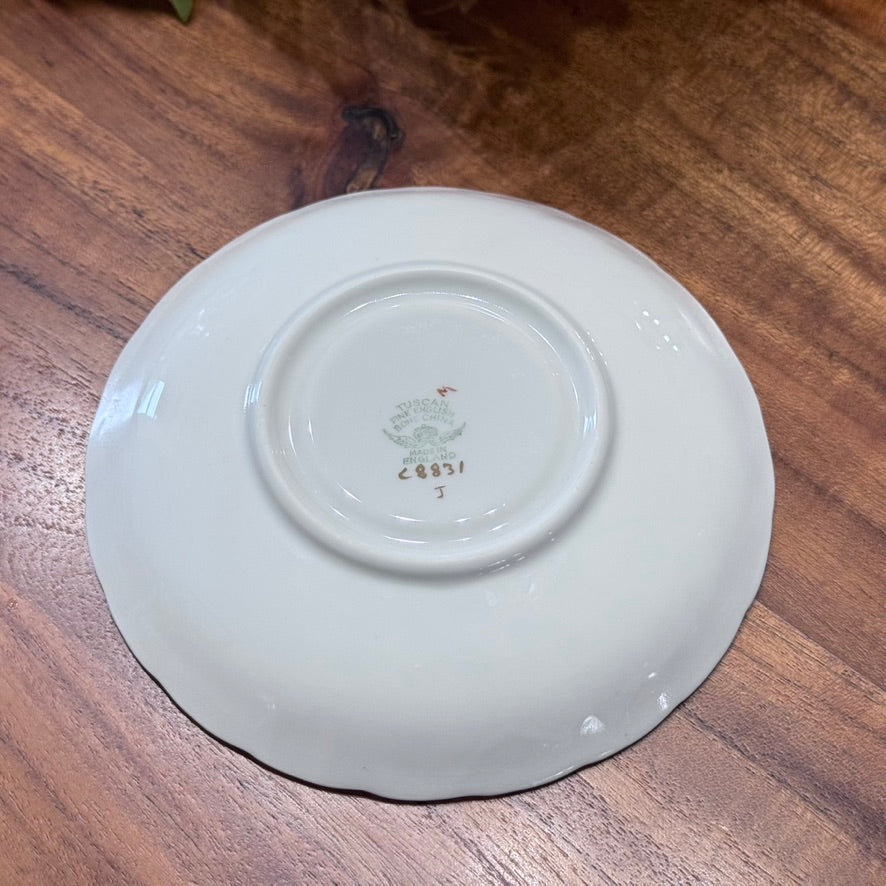 Tuscan England Floral Teacup & Saucer Set