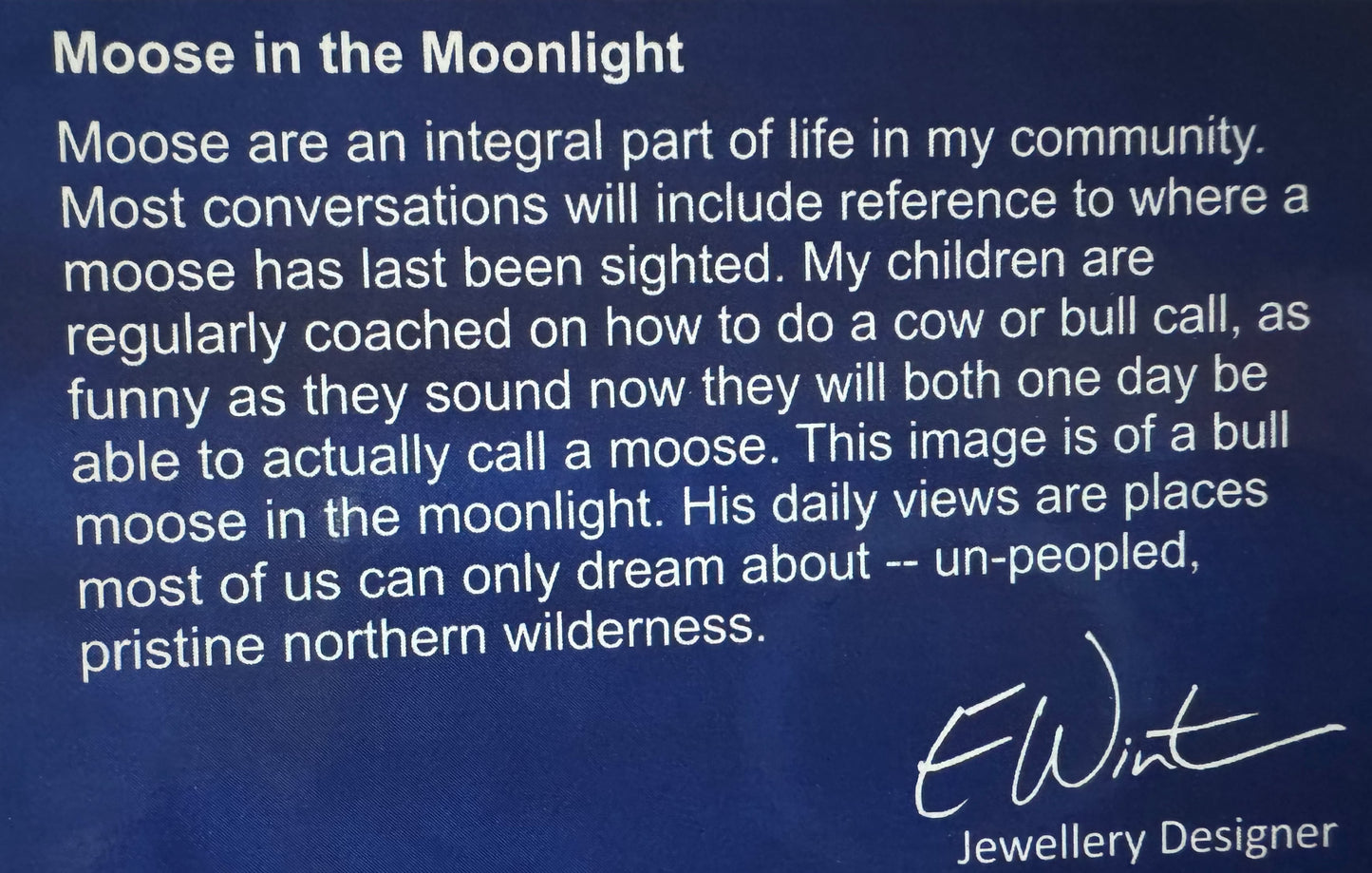 Moose in the Moonlight Earrings