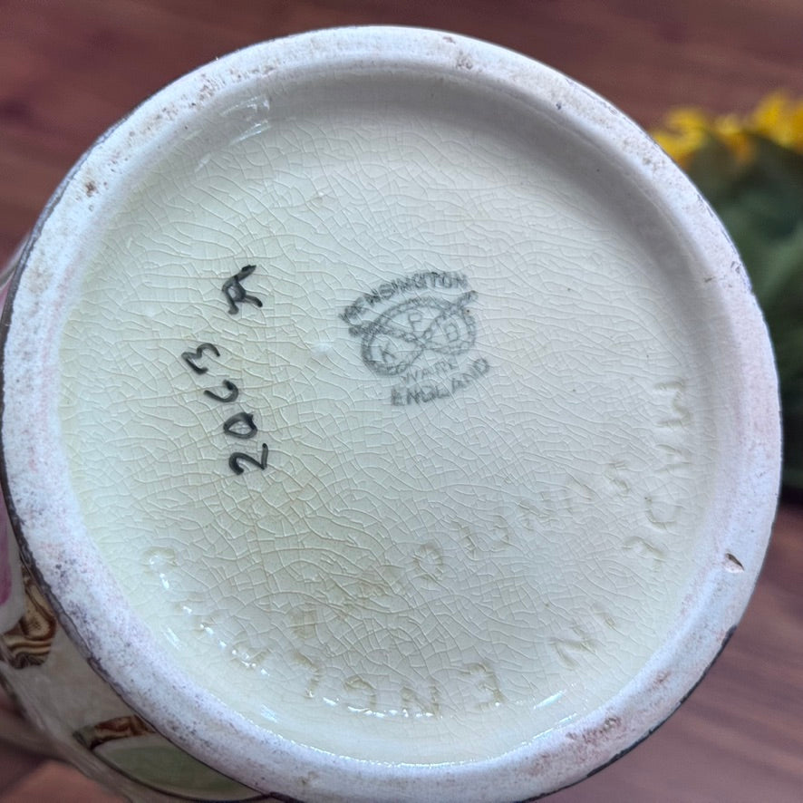 Kensington Ware England Sunflower Jug Vase