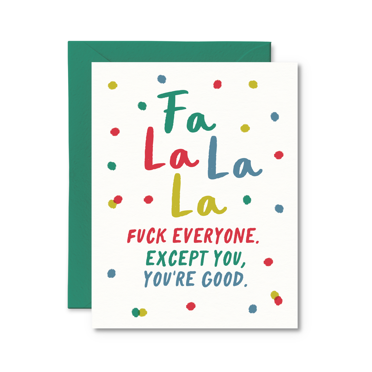 Fuck Everyone Except You Funny Christmas Card