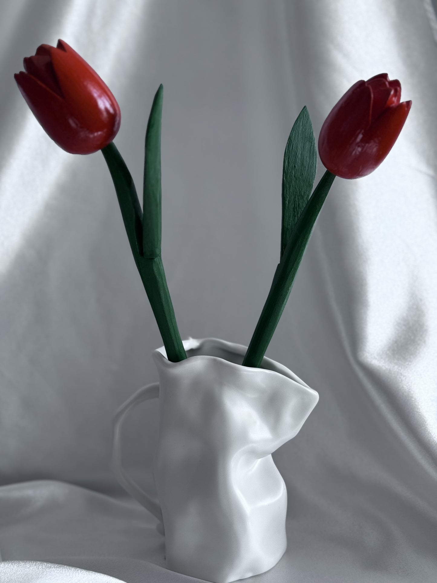 White Abstract Vase