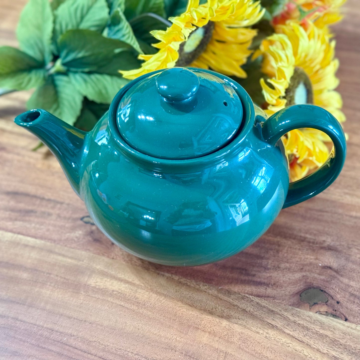 Porcelain Green Glazed Teapot