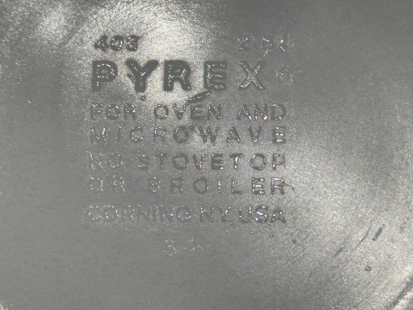 PYREX 403 Butterfly Gold Burnt Orange Mixing Bowl