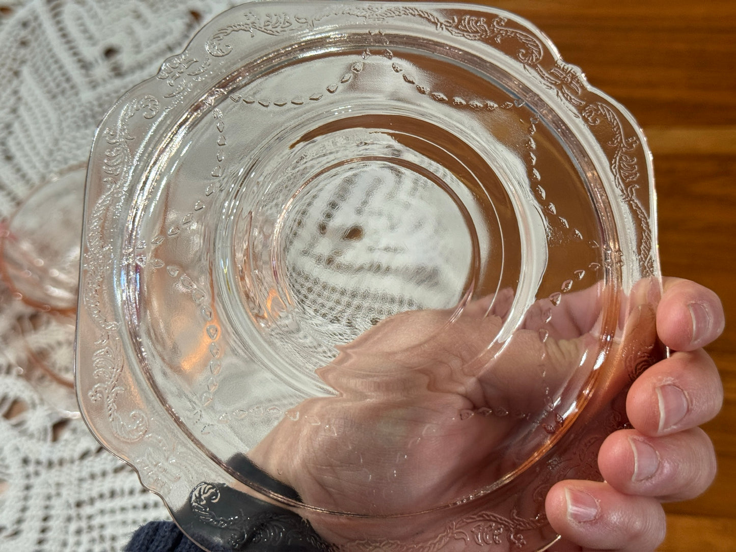 Federal Glass 'Madrid' Pink Depression Glass Teacup & Saucer