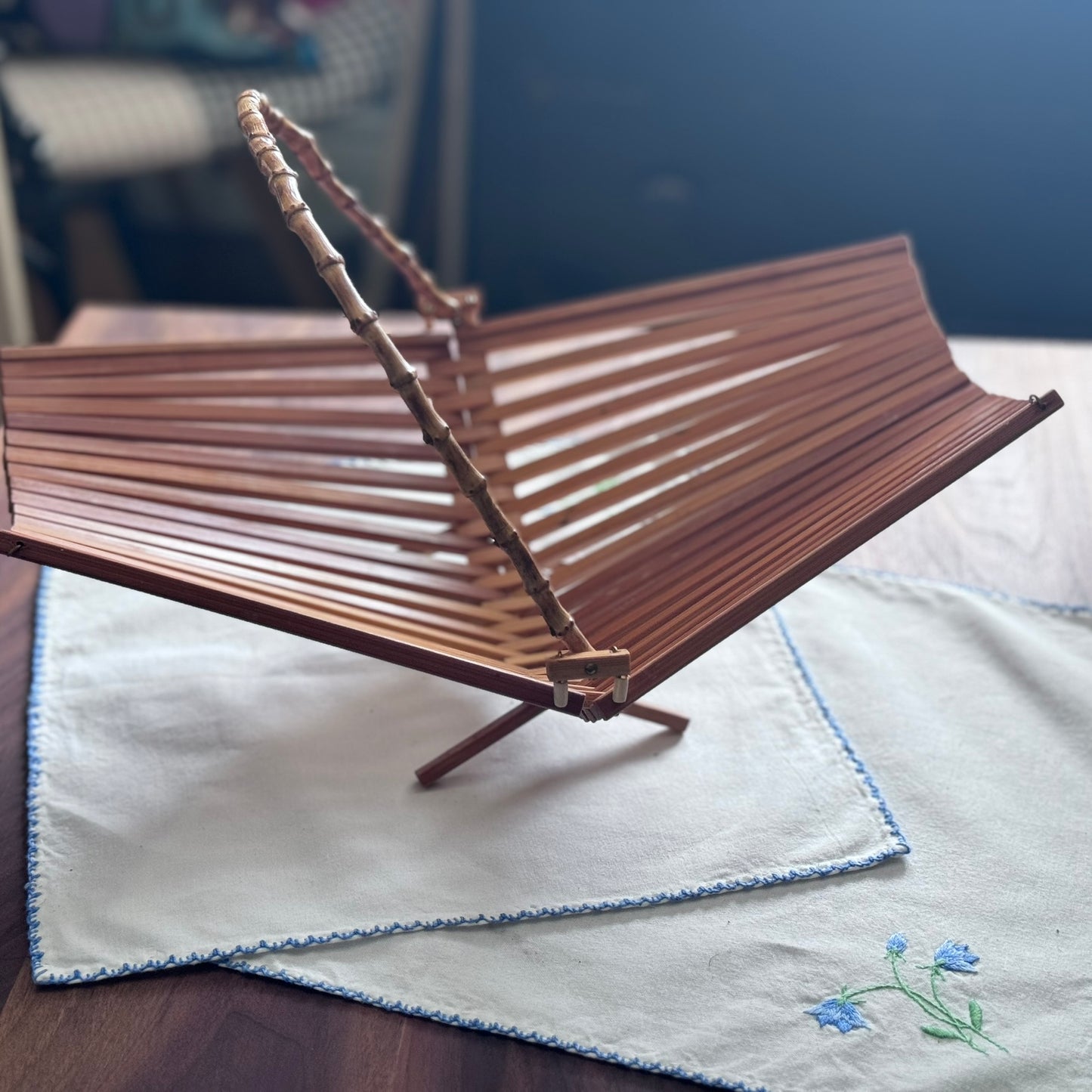 Folding Wood, Bamboo Fruit Basket