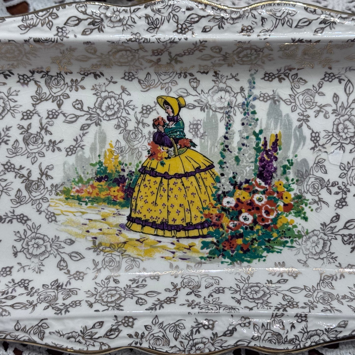 James Kent England 'Crinoline Lady' Tray