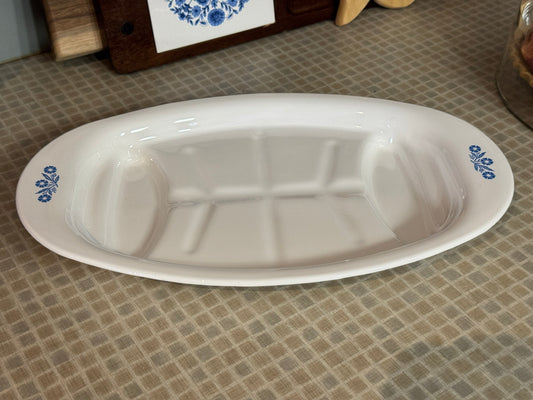 Corning Ware Blue Cornflower Oval Serving/Roasting Platter