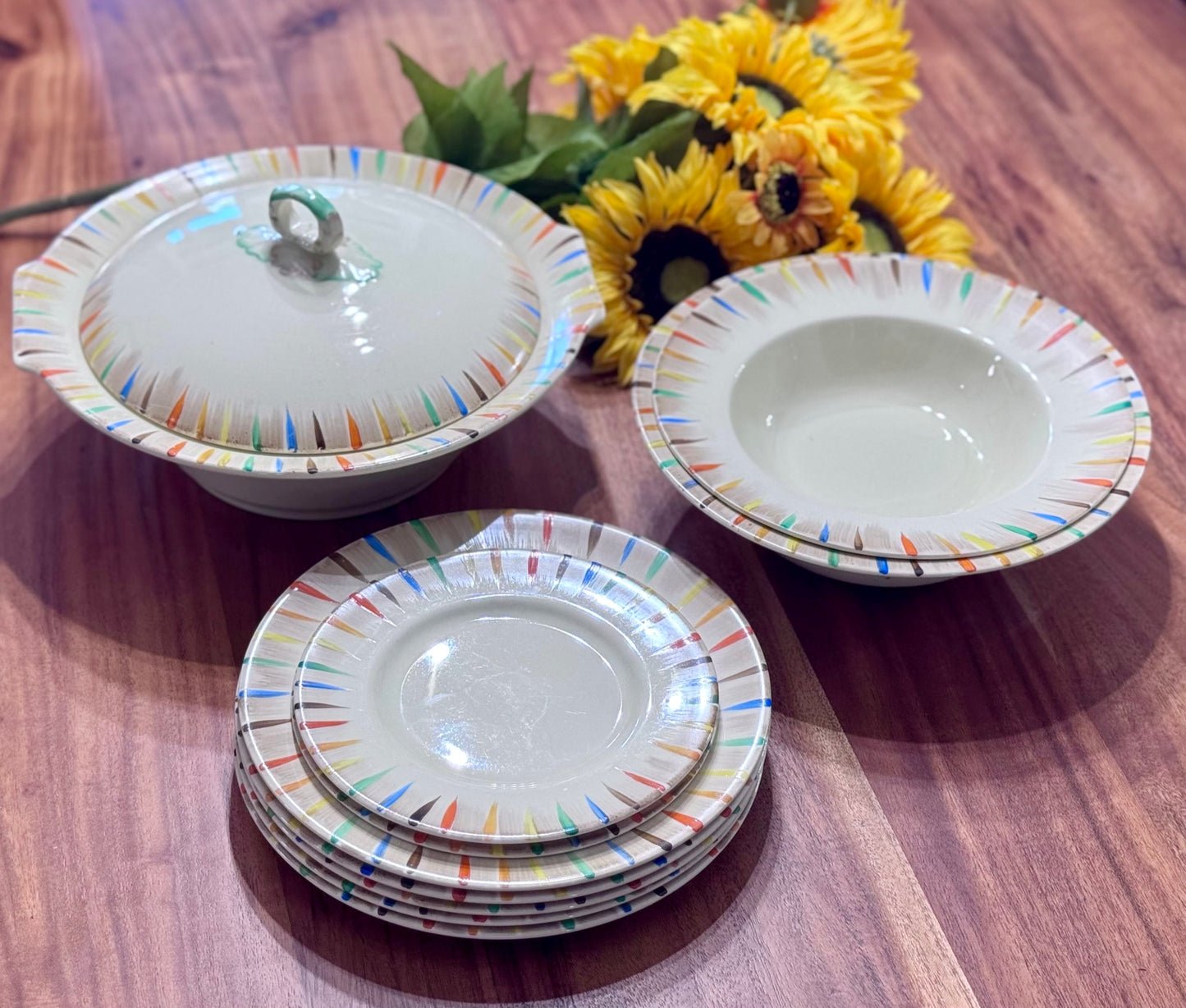 MYOTT SON & Co Hand Painted G.G. 1898 Dish Set