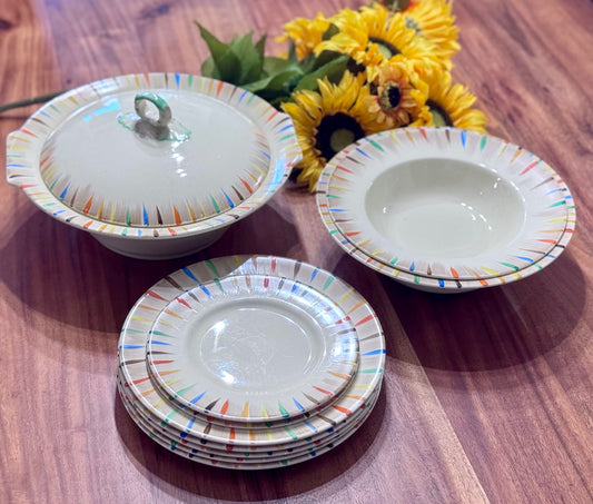 MYOTT SON & Co Hand Painted G.G. 1898 Dish Set