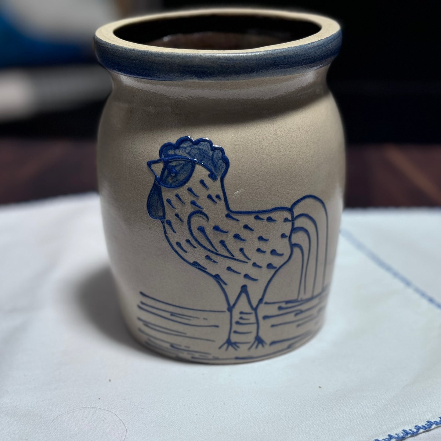Beaumont Brothers Pottery Rooster Jar/Crock