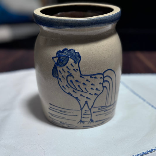 Beaumont Brothers Pottery Rooster Jar/Crock