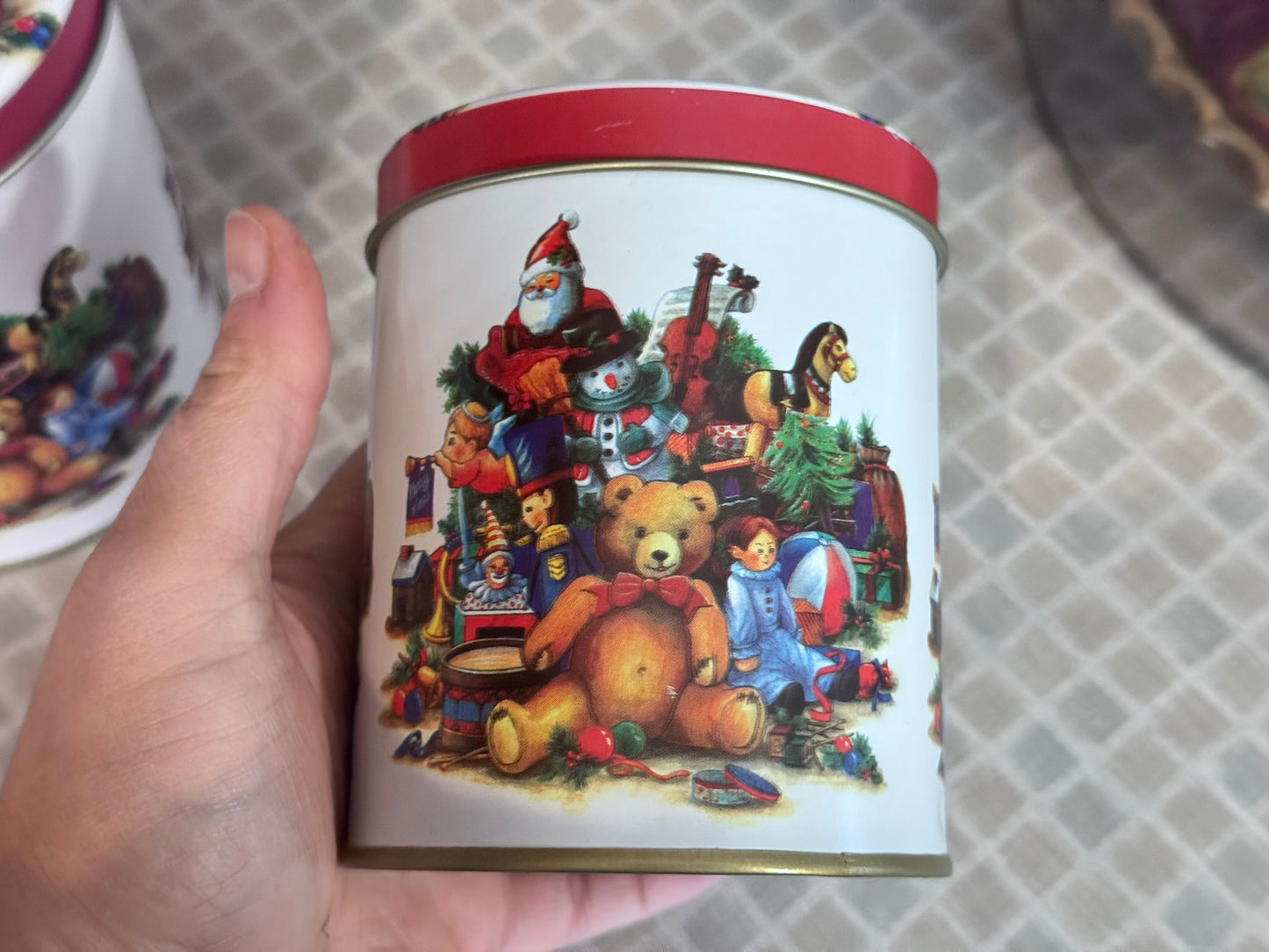 Stackable Christmas Canister/Tins