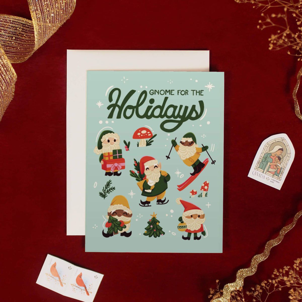 Holiday Gnomes Boxed Set - 6 Greeting Card Set