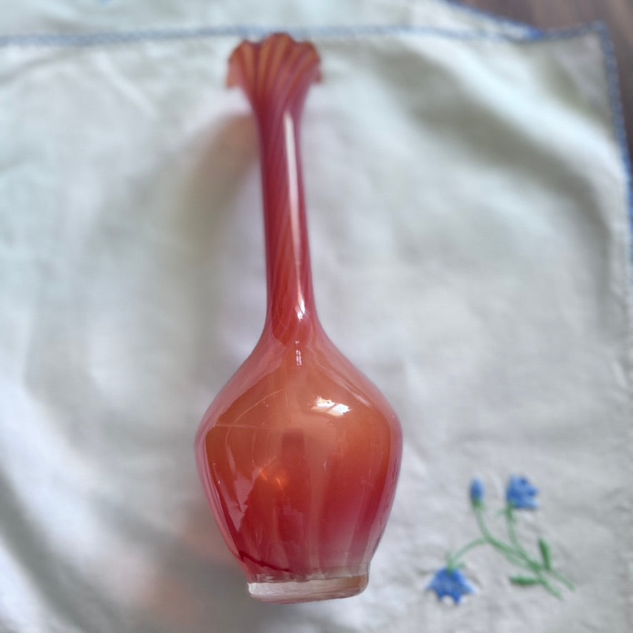 Orange/White Vase