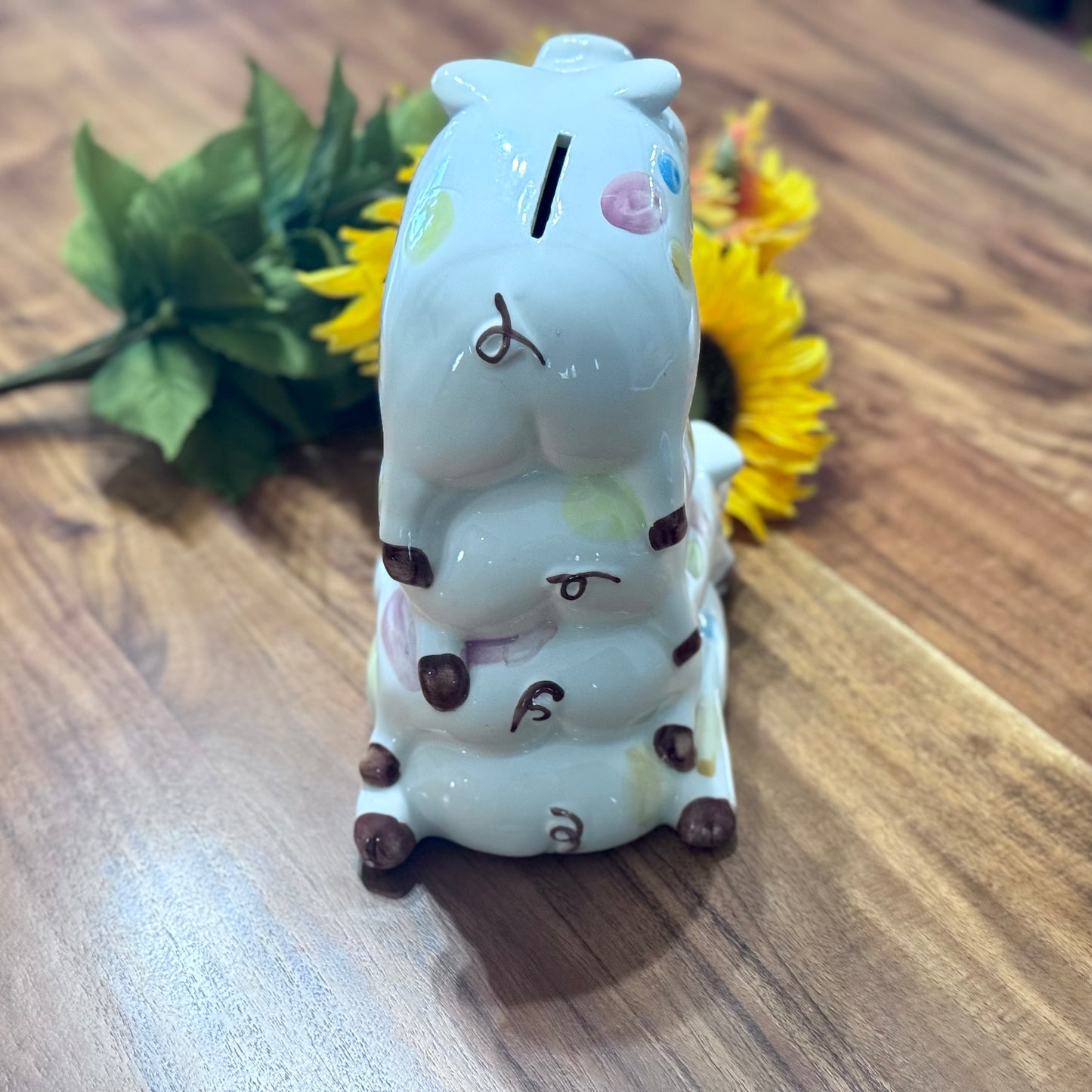 Stacked Pigs Ceramic Piggy Bank