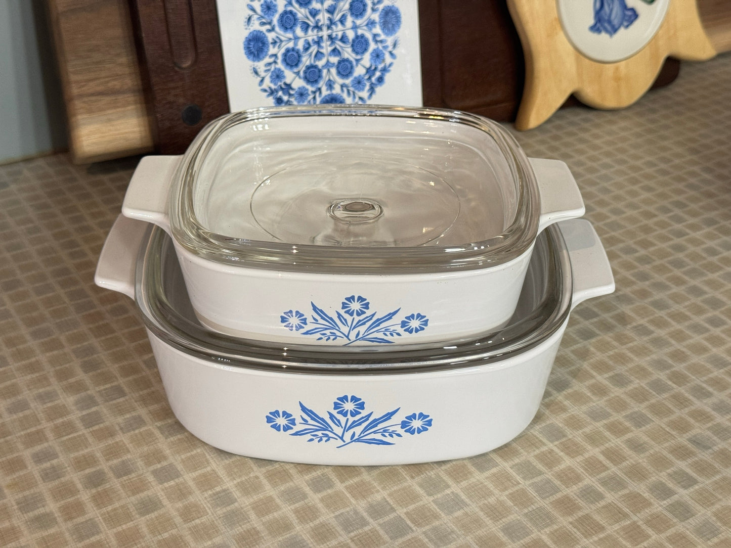 Corning Ware Blue Cornflower A-2-B 2 Liter Casserole With Lid