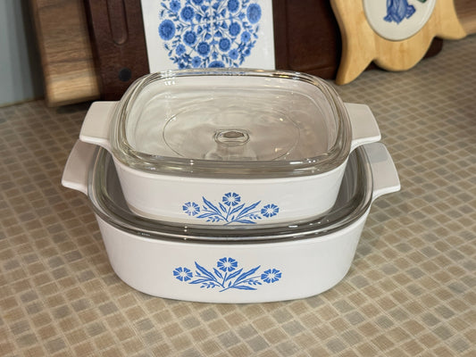 Corning Ware Blue Cornflower A-2-B 2 Liter Casserole With Lid