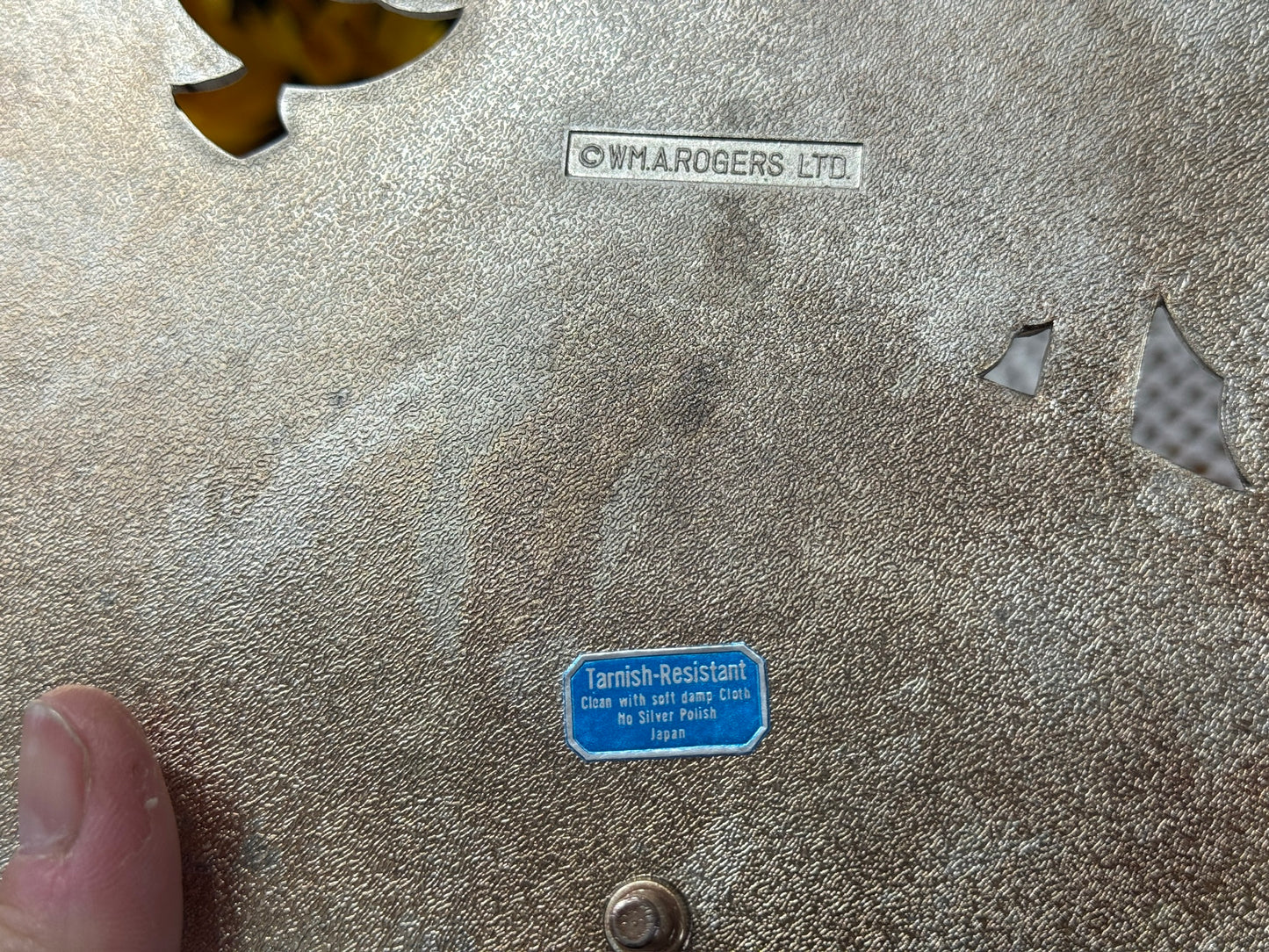 WM.A. Rogers Christmas Swan Trivet