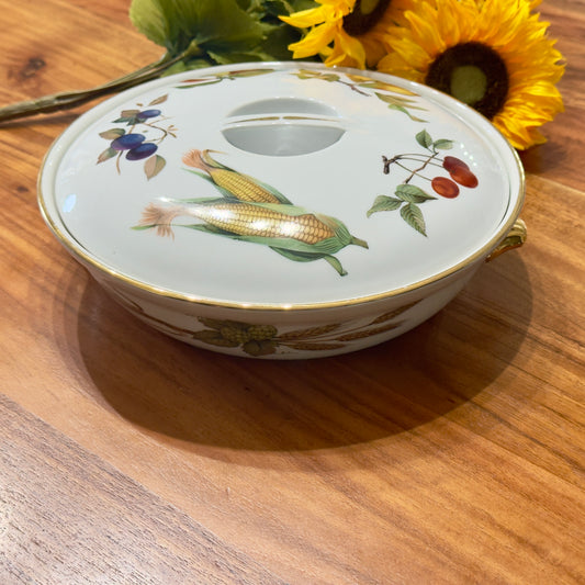 Royal Worcester Evesham Gold Oval Lidded Casserole/Serving Dish