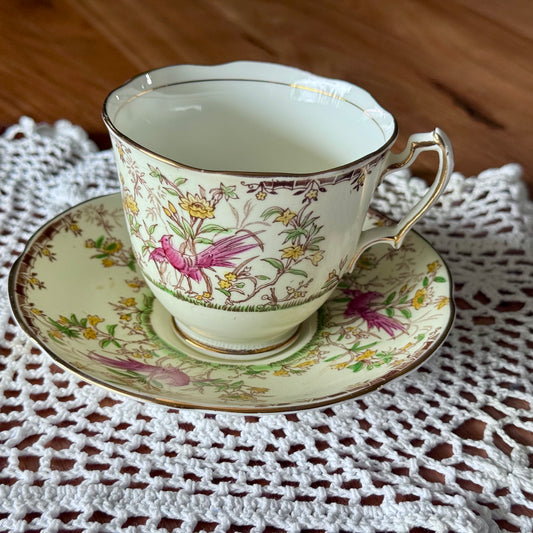 Melba 'Princess' Fine Bone China Teacup and Saucer Set