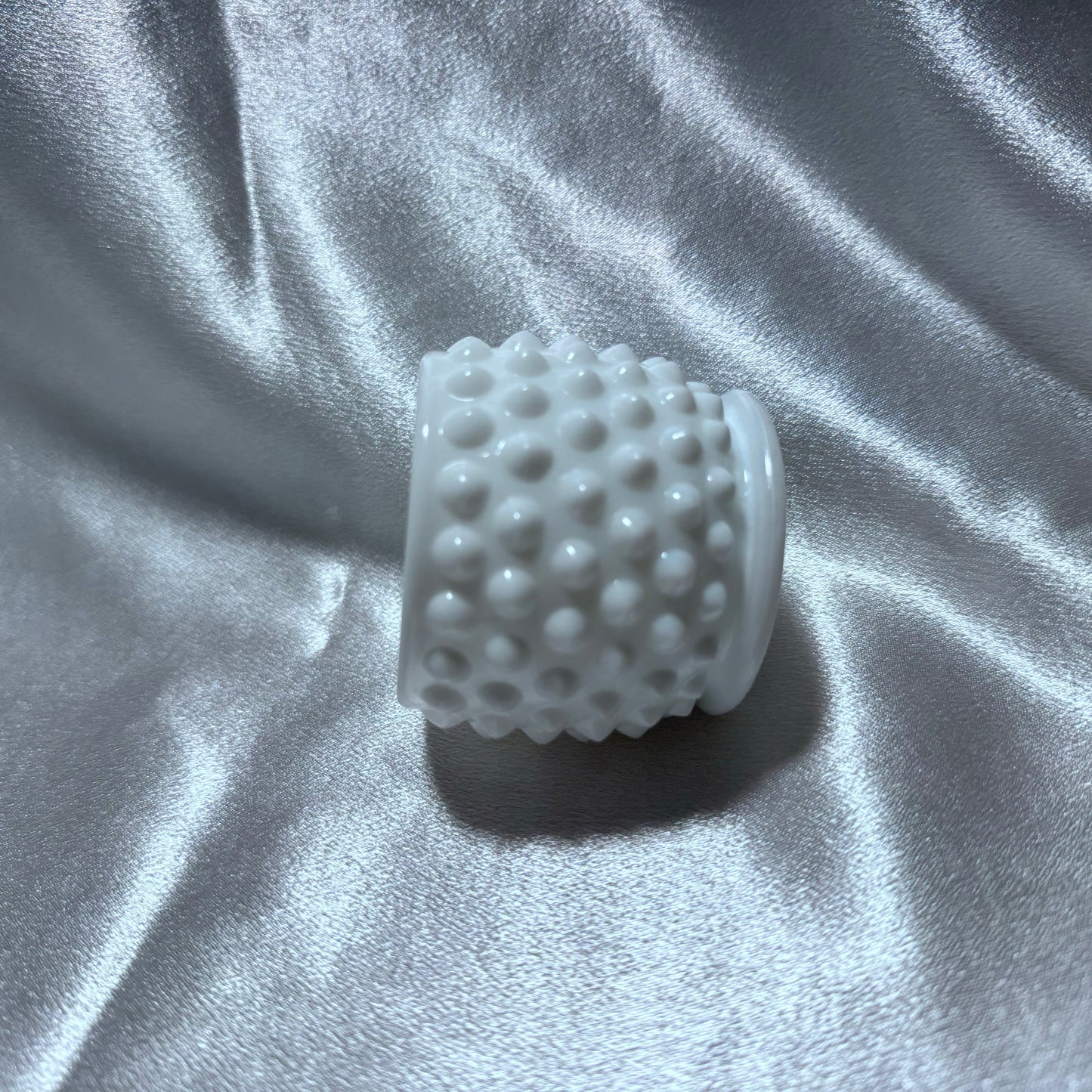 Fenton Hobnail Milk Glass Mustard Jar