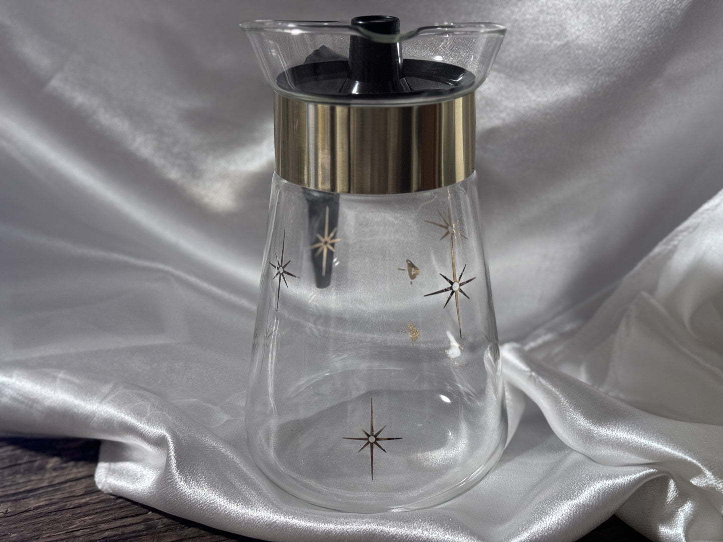 Corning Gold Atomic Starburst Coffee Carafe/Pot
