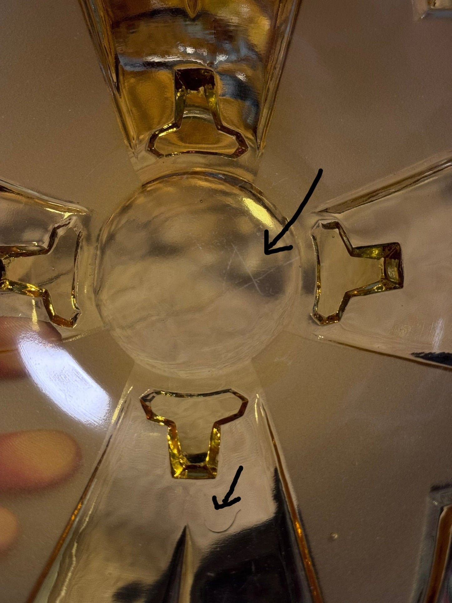 Sowerby Amber Glass Bowl