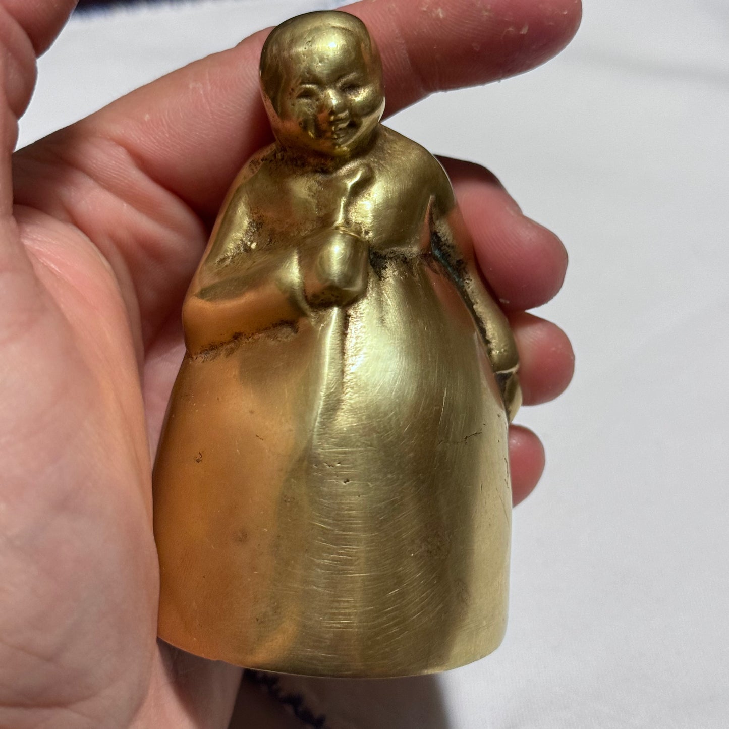 Antique Brass Bell-Farmhouse/Primitive Lady