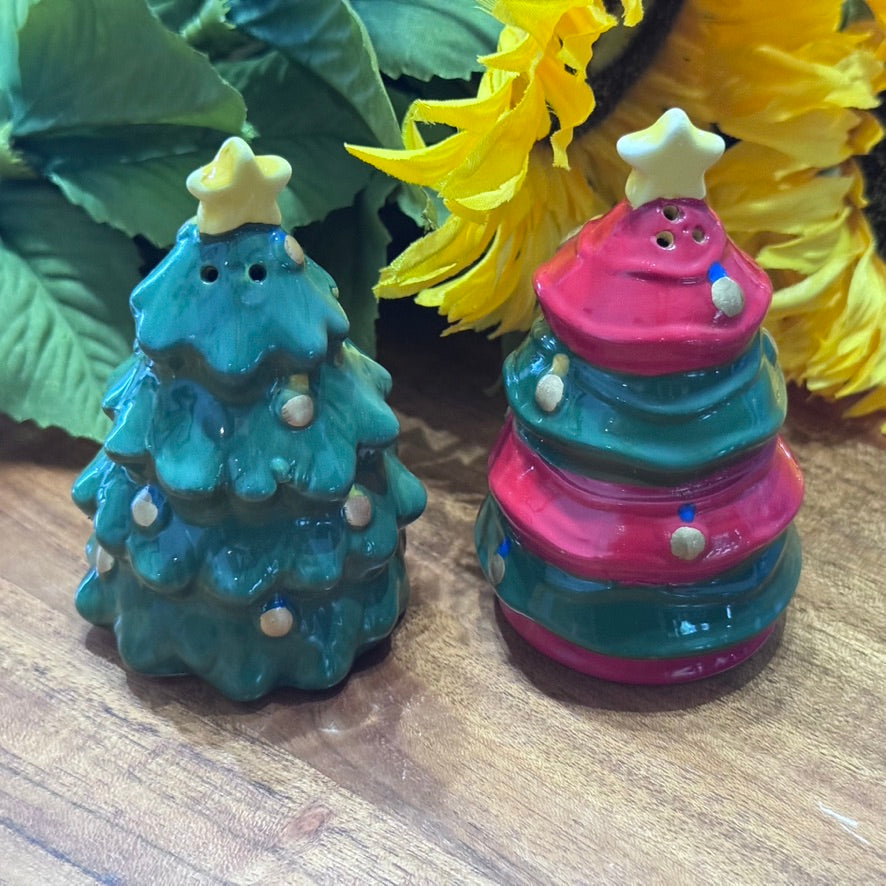 Christmas Tree Salt & Pepper Shakers