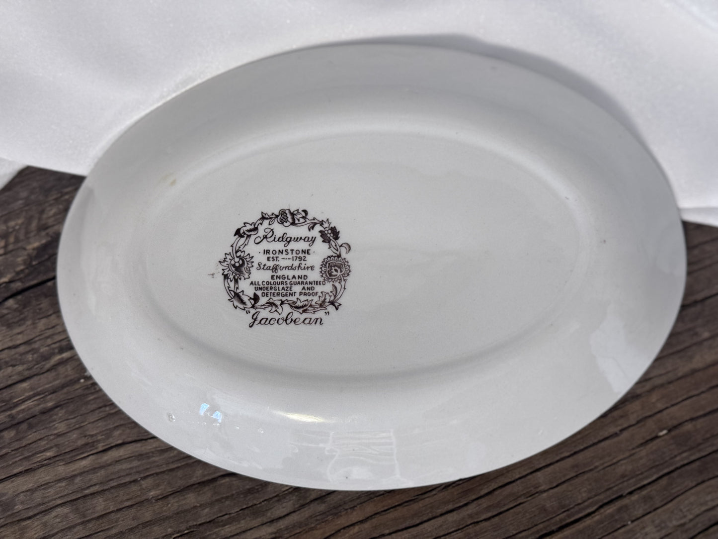 Ridgway England Gravy Boat & Plate