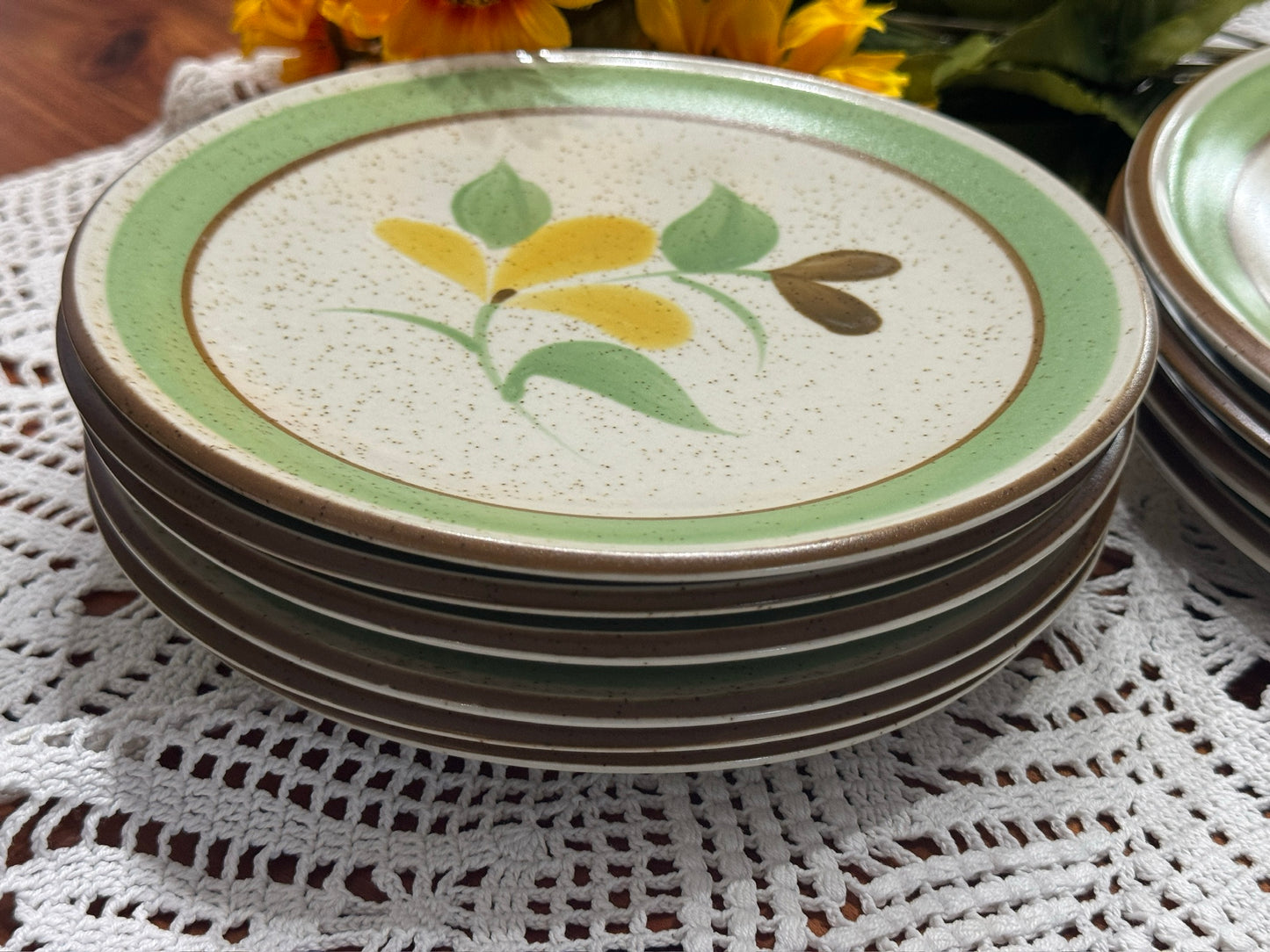 PREMIERE Canyon Kraft Garden Time Dinnerware Set