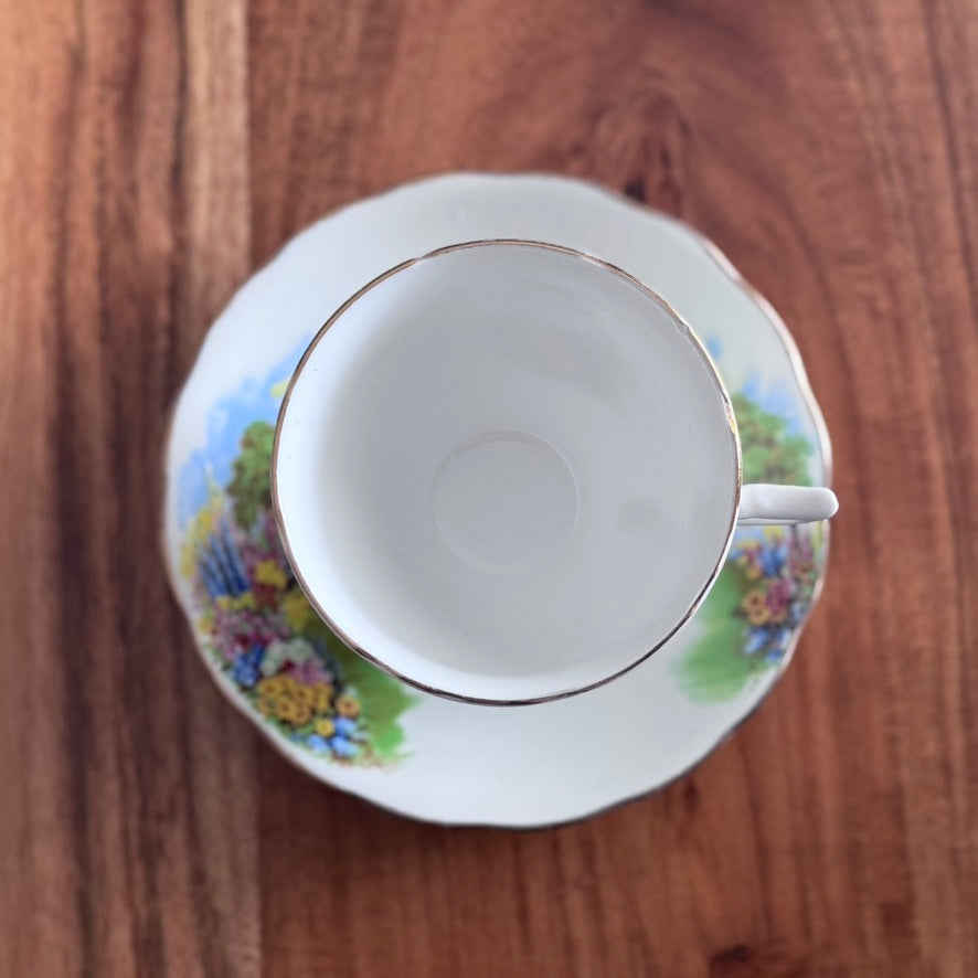 Melba England Teacup & Saucer