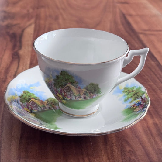 Melba England Teacup & Saucer
