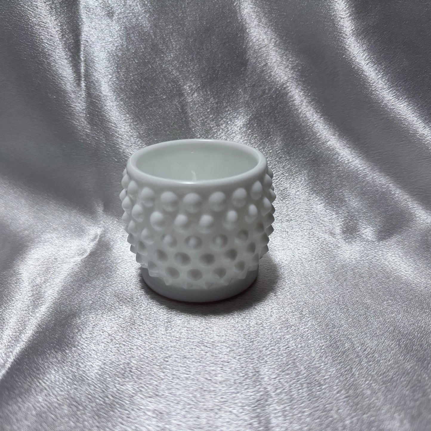Fenton Hobnail Milk Glass Mustard Jar