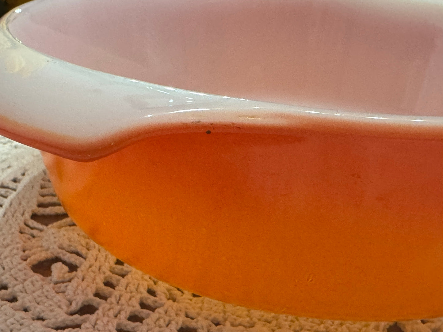 Anchor Hocking Fire-King Orange Round Casserole Dish