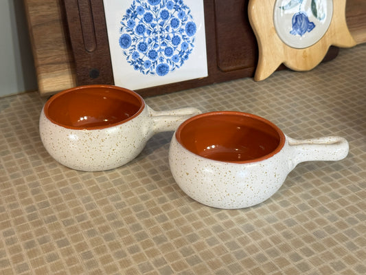 De Silva Terracotta Soup/Chili Bowls with Handles