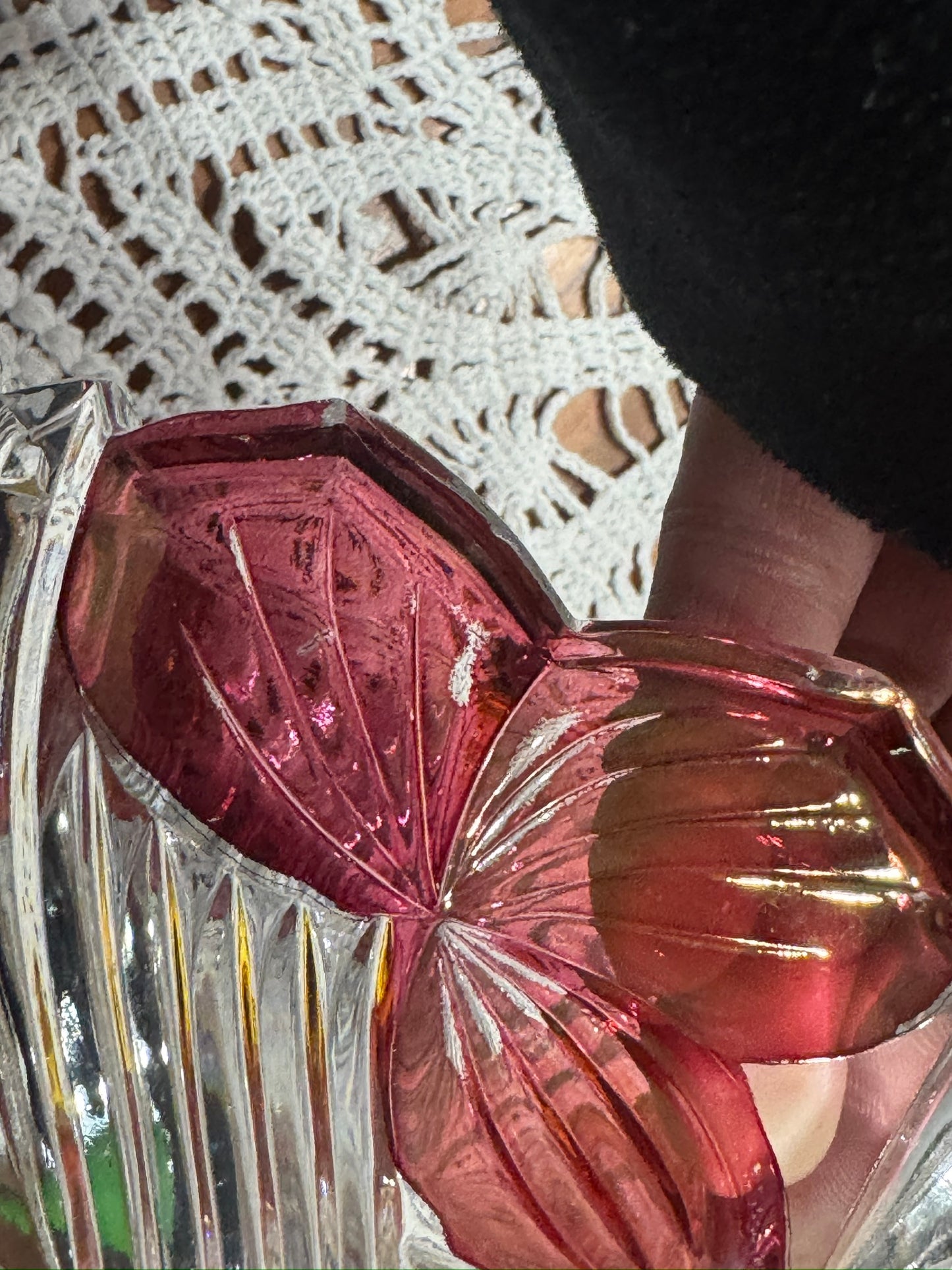 Vintage Cut Glass Covered Candy Dish