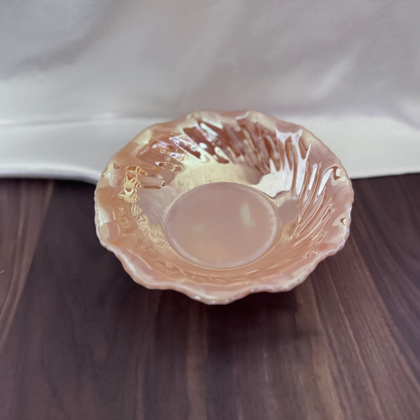 Anchor Hocking Peach Luster Bowl
