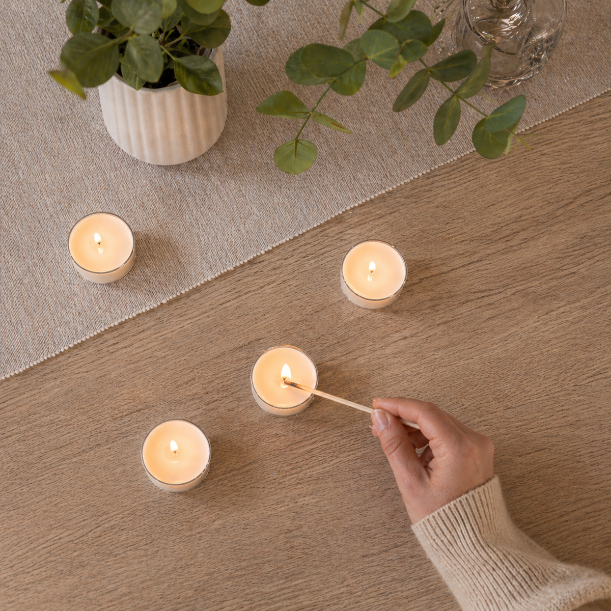 Vanilla Black Raspberry Tealight Candle Box | Hygge Home: Box of six tealight