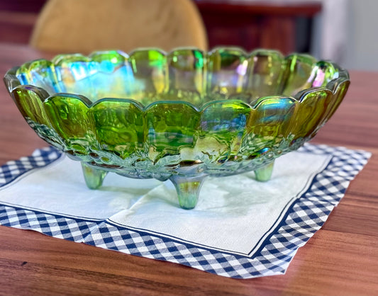 Indiana Glass/Carnival Glass Harvest Oval Bowl
