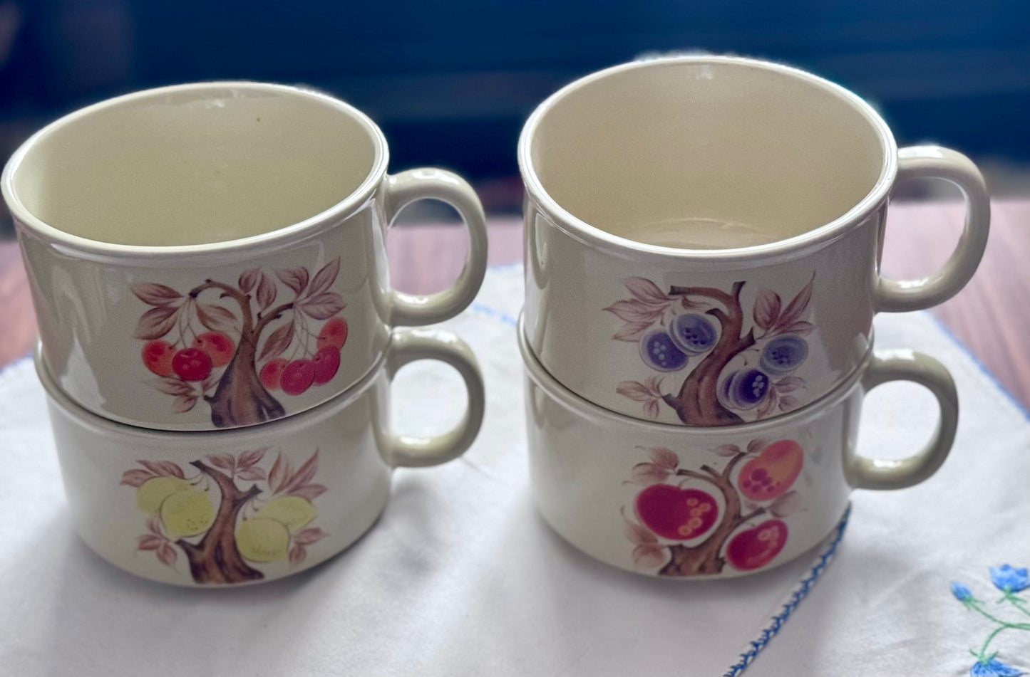 Fruit Pattern Storeware Mugs/Soup Cups