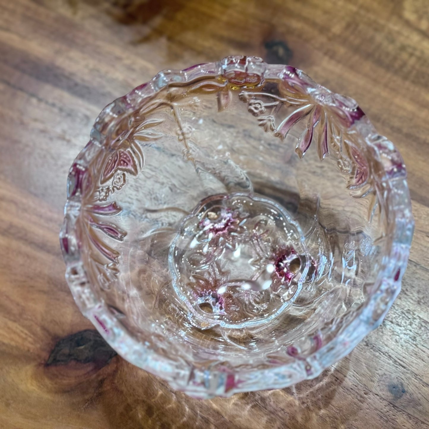 Walther Glas Floral Footed Bowl