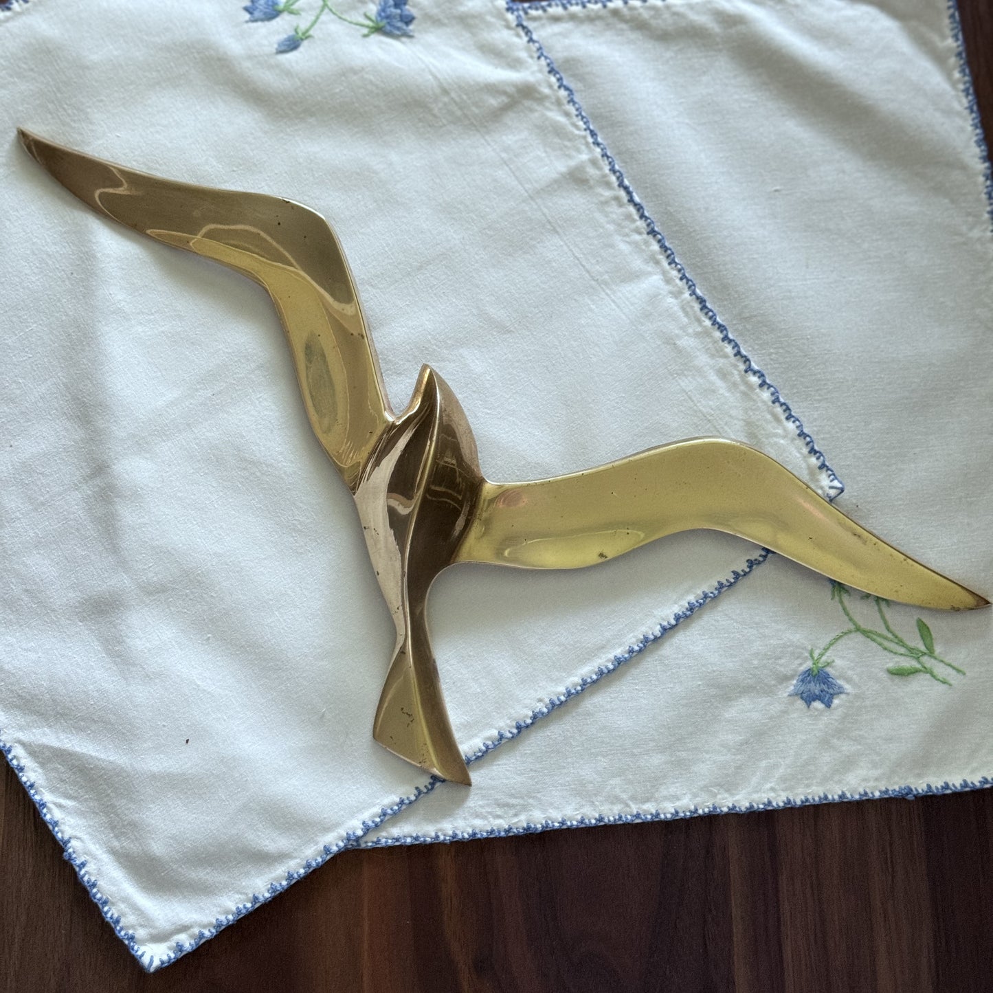 Wall Hanging Brass Seagull Bird