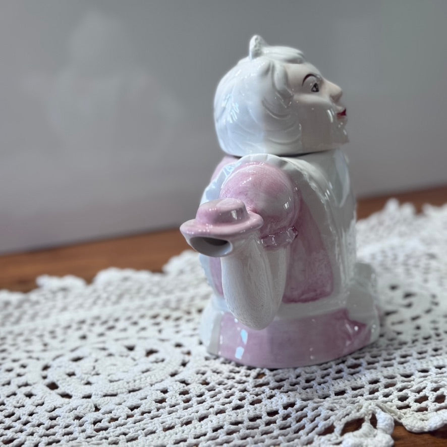 Vintage Ceramic Waitress Teapot
