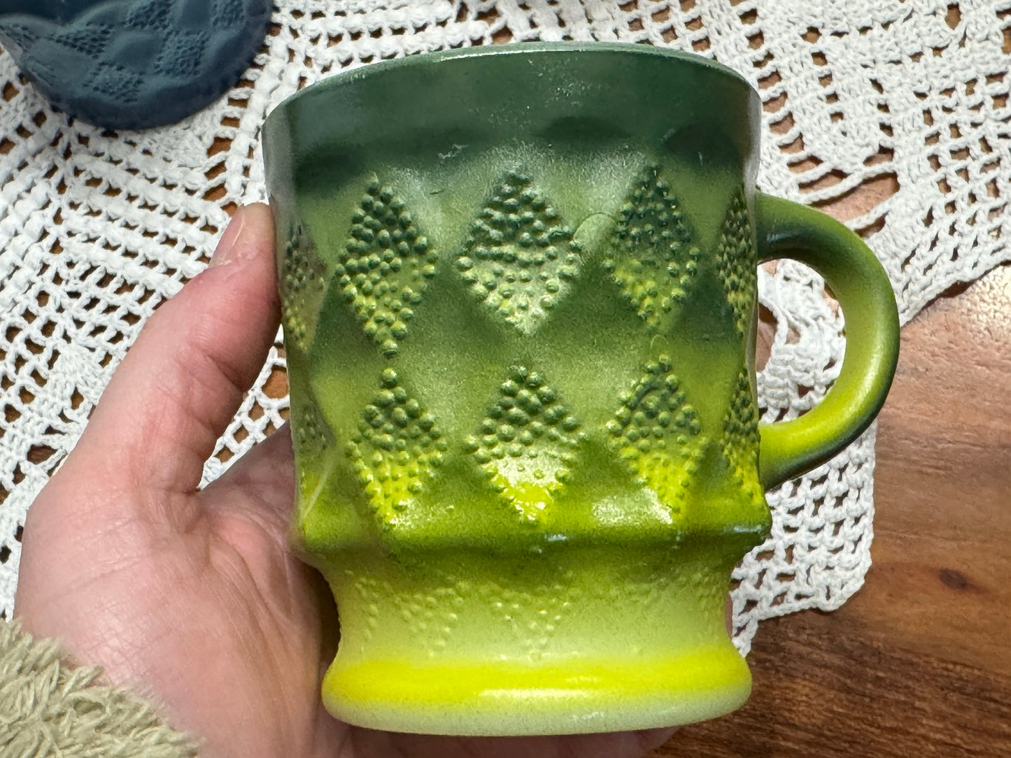 Vintage Anchor Hocking Fire-King 'Kimberly' Rainbow Mug Set