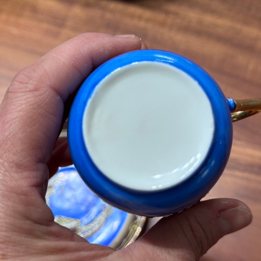 Vintage Japanese Moriage Dragonware Sugar Bowl & Cups & Saucers