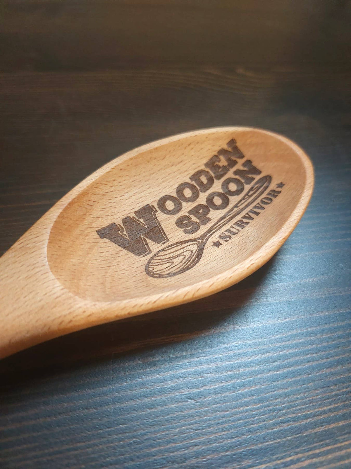 Wooden Spoon Survivor - Funny Laser engraved wooden Spoon
