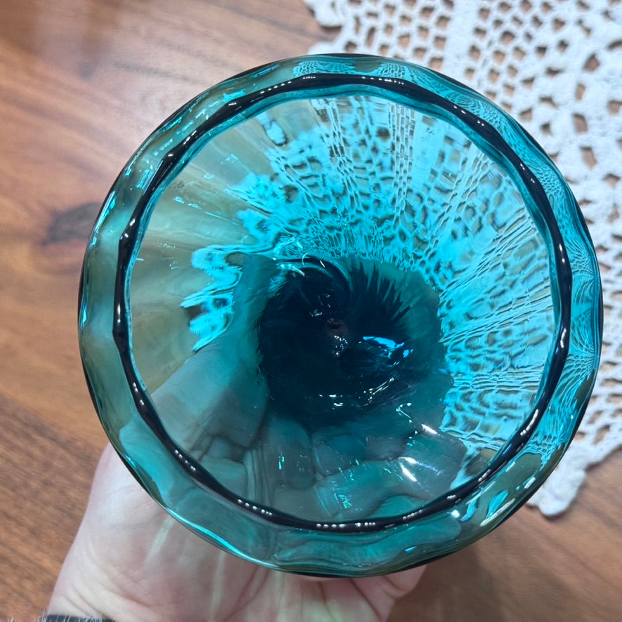 Empoli Teal Green Apothecary Lidded Pedestal Dish
